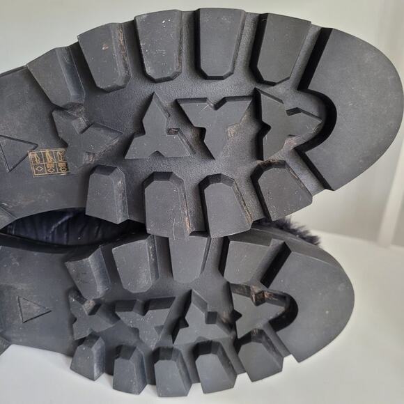 Kelsi Dagger Brooklyn Faux Fur Gamble Lug Sole Winter Boot in Black, Size 10 - Picture 8 of 13